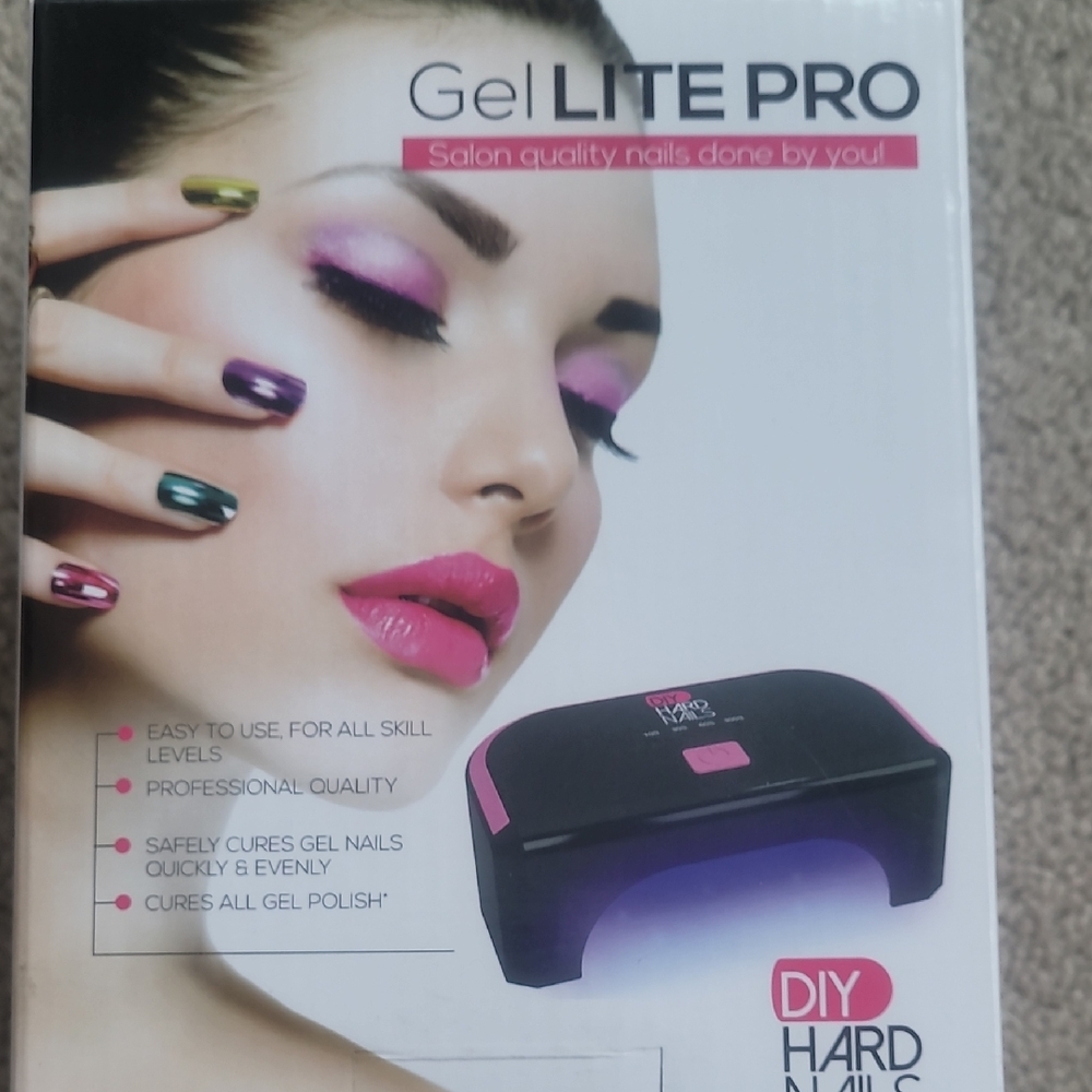 DIY Hard Nails Gel Lite Pro Lamp - Black and Pink